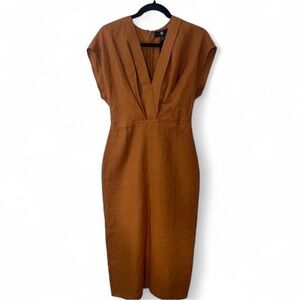 Banana Republic Tan Midi Dress